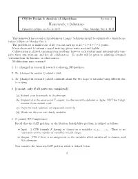 Homework 4 Solutions Uploaded 4:00Pm on Dec 6, 2017 Due: Monday Dec 4, 2017