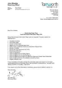 John Wheatley Returning Officer