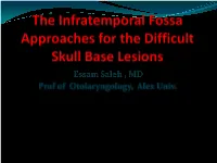 Management of Infratemporal Fossa Lesions