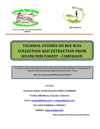 Technial Studies on Bee Wax Collection and Extraction from Kilum/Ijim Forest - Cameroon