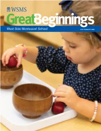 2018 | WSMSNYC.ORG Great Beginnings 2018 CONTENTS