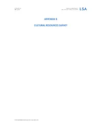Appendix B Cultural Resources Survey