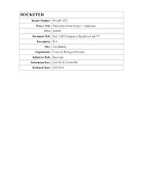 DOCKETED Docket Number: 09-AFC-07C Project Title: Palen Solar Power Project - Compliance TN #: 202499 Document Title: Exh