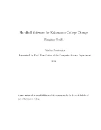 Handbell Software for Kalamazoo College Change Ringing Guild