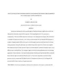 Identification of Gene Expression Elements in Histomonas Meleagridis Using Splinkerette Pcr, a Variation of Ligated Adaptor Pcr