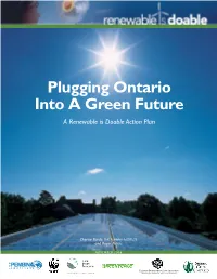 Plugging Ontario Into a Green Future a Renewable Is Doable Action Plan