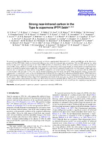 Strong Near-Infrared Carbon in the Type Ia Supernova Iptf13ebh⋆⋆⋆