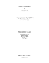 Swarming in Bounded Domains by Andrea Thatcher a Dissertation
