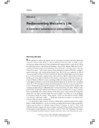 T Rediscovering Malcolm's Life