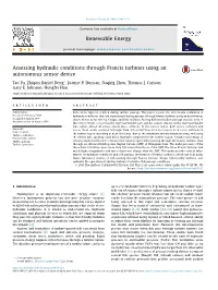 Assessing Hydraulic Conditions Through Francis Turbines Using an Autonomous Sensor Device
