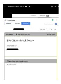 Bpscnotes Mock Test-9
