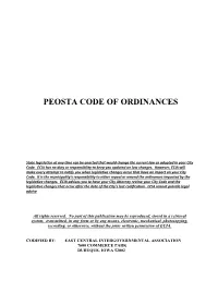 Code of Ordinances