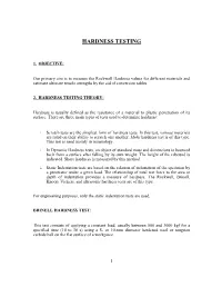 Hardness Testing