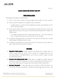 Smart One App Quick Guide Ver