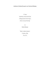An Eastern Orthodox Perspective on Contextual Theology a Thesis