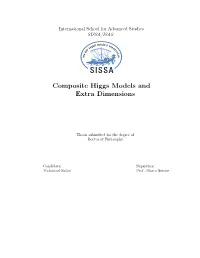 Composite Higgs Models and Extra Dimensions