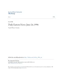 June 24, 1996 Eastern Illinois University