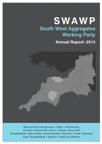 South West Aggregates Working Party Annual Report: 2013