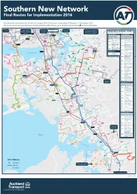 Southern New Network Final Routes for Implementation 2016