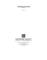 Writing@SVSU