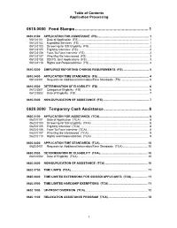600 Non-Duplication of Assistance (Fs)