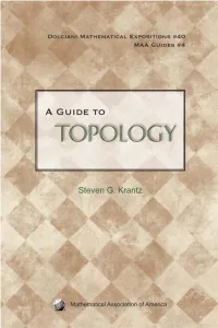 A Guide to Topology