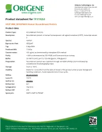 HCST (NM 001007469) Human Recombinant Protein Product Data