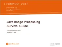 Java Image Processing Survival Guide