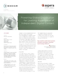Powering Global Distribution for Leading Aggregator of Independent Digital Content