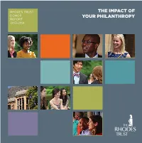 Rhodes Impact Report 13-14 PRINT.Indd