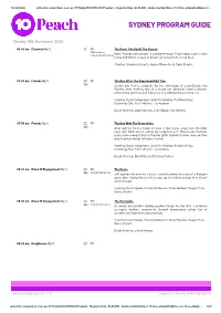 Sydney Program Guide