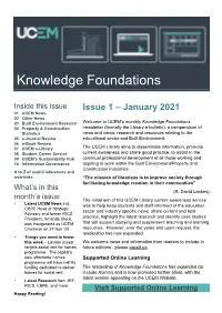 01 Knowledge Foundations Issue 1 January 2021