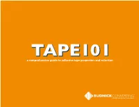 A Comprehensive Guide to Adhesive Tape Properties and Selection