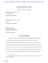Although FSC and Frasier Bring This Motion to Dismiss Count Seven, Count Seven Is Only Brought Against Frasier