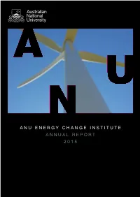 Anu Energy Change Institute Annual Report 2015