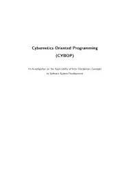 Cybernetics Oriented Programming (CYBOP)