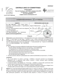 \D;R,'Y Richiamata La Proprpropria Determinazione N
