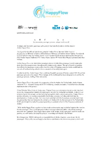JOINT PRESS RELEASE Aruba Happy Flow Launched at Aruba