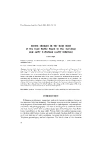 Redox Changes in the Deep Shelf of the East Baltic Basin in the Aeronian and Early Telychian (Early Silurian)