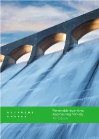 Renewable Incentives: Approaching Maturity 4Th Edition