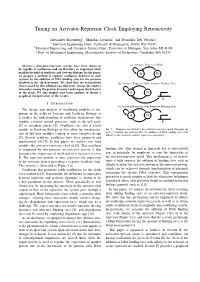 Tuning an Activator-Repressor Clock Employing Retroactivity