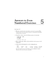 Answers to Even- Numbered Exercises 5