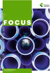 Fletcher Building Limited Annual Report 2018 Building a Stronger, More Focussed Fletcher