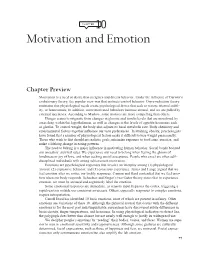 Motivation and Emotion