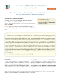 The Contribution of Technological Advancements in Breast Cancer from Next Generation Sequencing to Mass-Spectrophotometer
