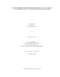 An Ionospheric Remote Sensing Method Using an Array of Narrowband Vlf Transmitters and Receivers