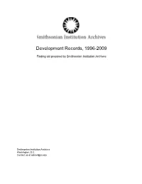 Development Records, 1996-2009