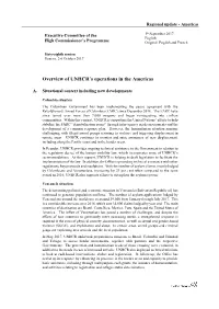 Overview of UNHCR's Operations in the Americas