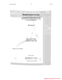 Raman Spectroscopy Protocol