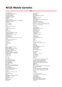 Res2k Mobile Gamelist SNES